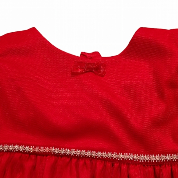 NWT Blueberi Boulevard size 18M red dress/white leggings 2 piece - Picture 8 of 13